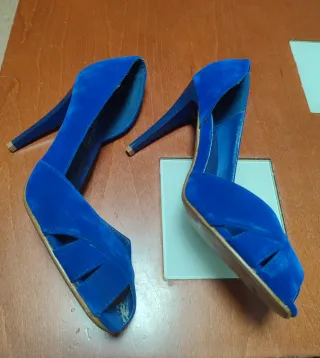 Tacones azules mujer Marypaz.