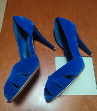 Tacones azules mujer Marypaz.