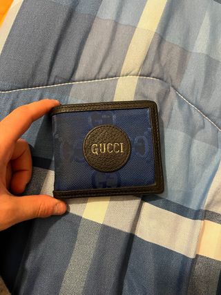 Portafoglio Gucci blu e nero
