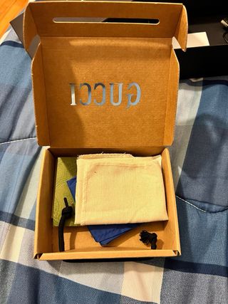 Portafoglio Gucci blu e nero