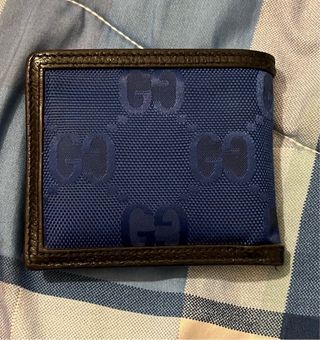 Portafoglio Gucci blu e nero