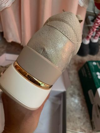 Zapatillas Esmara plataforma mujer beige/dorado