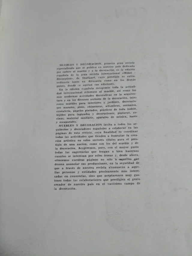 Revista Muebles Decoración