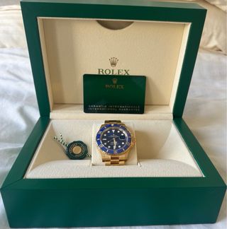 Rolex Submariner Oro Amarillo Azul