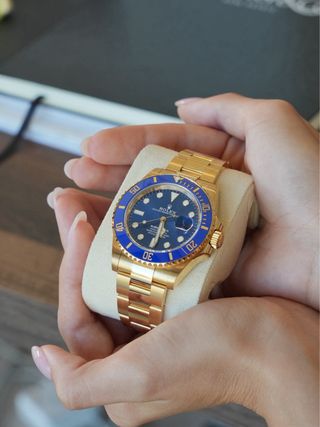 Rolex Submariner Oro Amarillo Azul