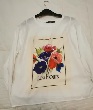 Camiseta floral M