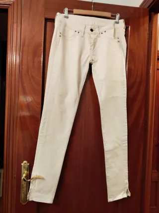 Pantalón Pepe Jeans blanco mujer