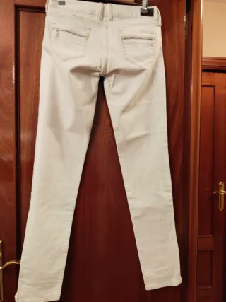 Pantalón Pepe Jeans blanco mujer