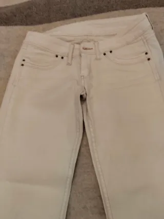 Pantalón Pepe Jeans blanco mujer