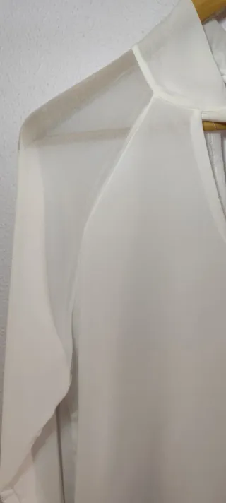 Blusa Renatta & Go blanca semitransparente