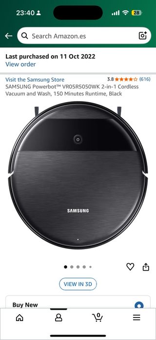 Robot Aspiradora Samsung Powerbot VR05R5050WK