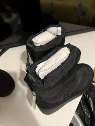 Botas Zara negras acolchadas