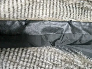 Chaleco pelo sintético gris talla única