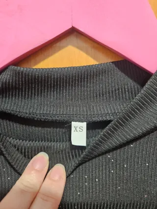 Vestito nero con glitter tg. XS