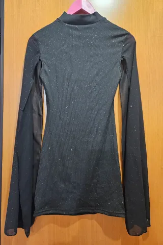 Vestito nero con glitter tg. XS