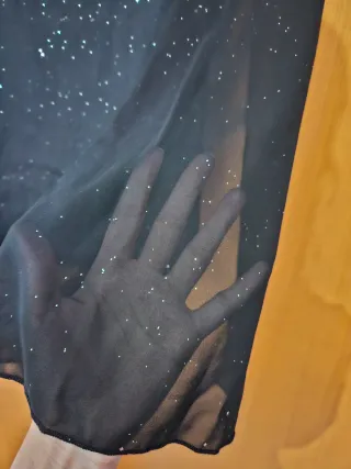 Vestito nero con glitter tg. XS