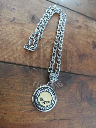 Collana Harley Davidson skull gold