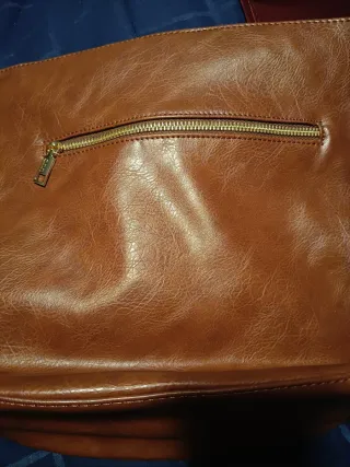 Bolso Misako marrón con detalles dorados