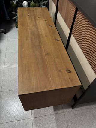 Mueble aparador bajo madera, mueble auxiliar