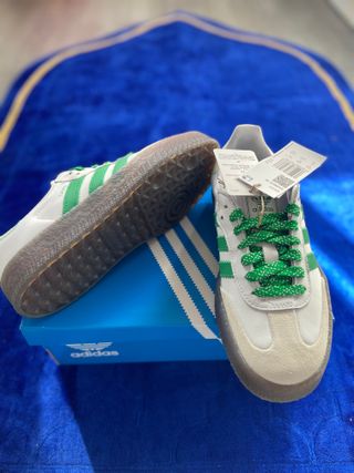 Zapatillas Adidas Samba Blancas y Verdes