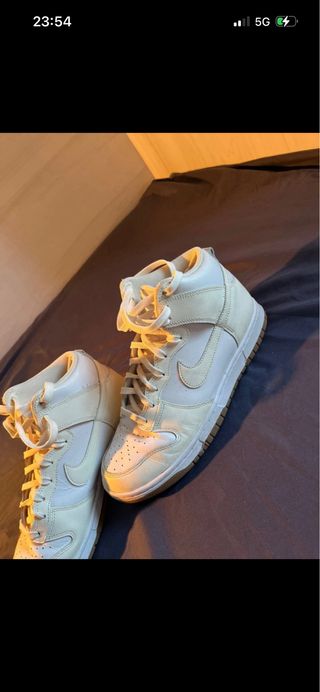 Nike Dunk High Beige/Blanco
