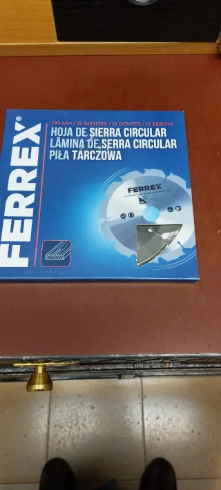 Disco Sierra Circular Ferrex 190mm 12 Dientes