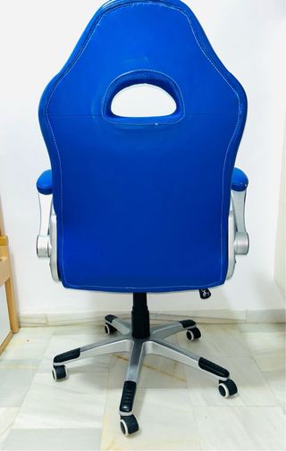 Silla Gamer Escritorio Azul y Negro