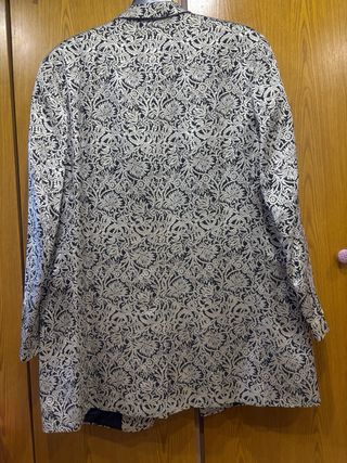 Chaqueta Larga Hombre Estampada