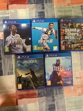 PS4 Giochi: FIFA 18, 19, GTA V, FF XV, BF V
