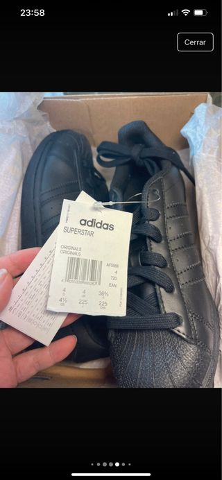 Adidas Superstar Negras Talla [Talla]