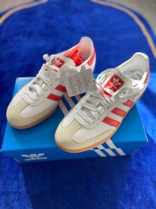 Zapatillas Adidas Samba OG Blancas y Rojas