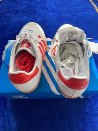 Zapatillas Adidas Samba OG Blancas y Rojas