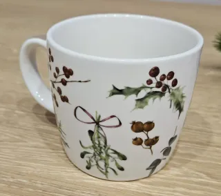 Tazza Natale con Coperchio Decorata