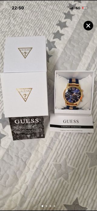 Reloj Guess Mujer Azul y Dorado