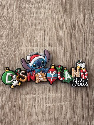 Imán Disneyland París Navidad Stitch