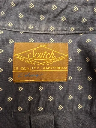 Camisa azul estampada Scotch & Soda