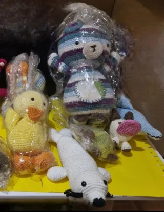 Lote 35 Artículos Ganchillo Crochet Hechos a Mano