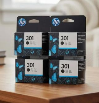 4 Cartuchos Tinta HP 301 Negro Originales