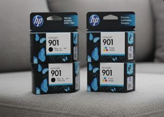 4 Cartuchos HP 901 Negro y Tricolor