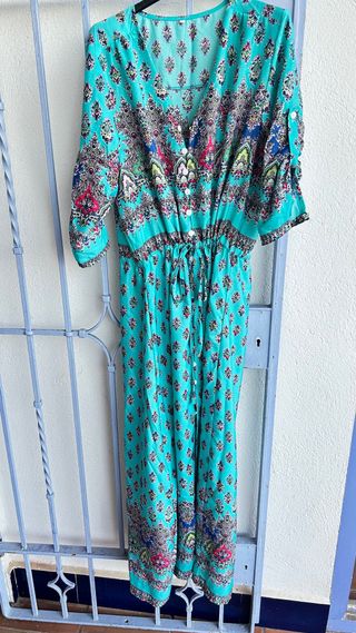 Vestido largo estampado verano talla única