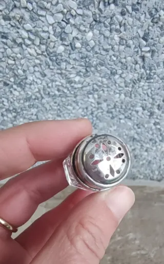 MINI SALERO Ó PIMENTERO DE CRISTAL TALLADO