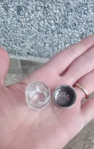 MINI SALERO Ó PIMENTERO DE CRISTAL TALLADO