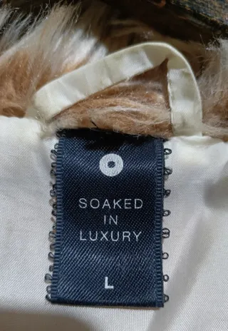 Abrigo pelo beige T/L