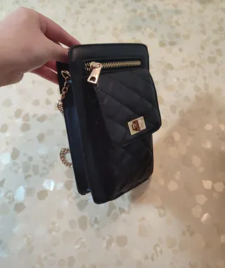 Bolso bandolera negro mujer.