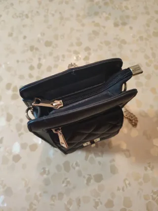 Bolso bandolera negro mujer.