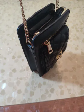 Bolso bandolera negro mujer.