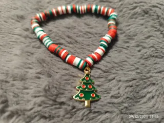 Pulsera Navideña con Colgante