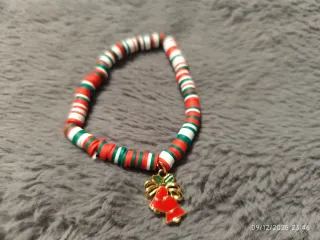 Pulsera Navideña con Colgante
