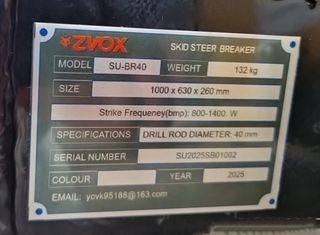 Martillo Hidráulico con Nitrógeno Mini Cargadora