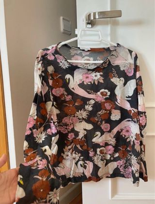 Blusa Bimba y Lola Estampada Vintage